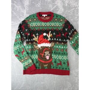 Celebrate Together Christmas Sweater Mens Size 2XL Green Red Ugly Sweater